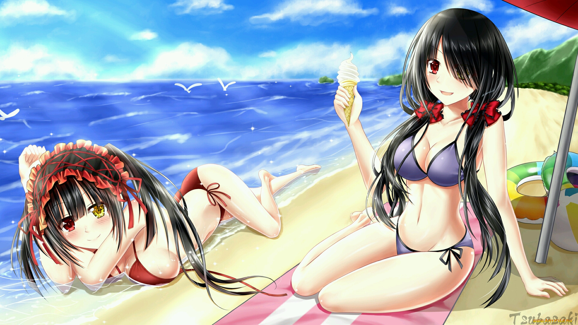 , date a live, tokisaki, kurumi